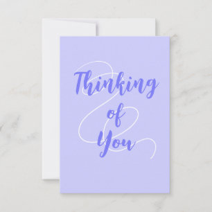 Periwinkle Purple Thinking of You Card