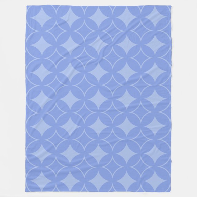 Periwinkle shippo fleece blanket (Front)