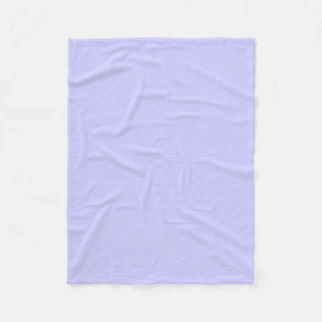 Periwinkle Solid Color Fleece Blanket (Front)