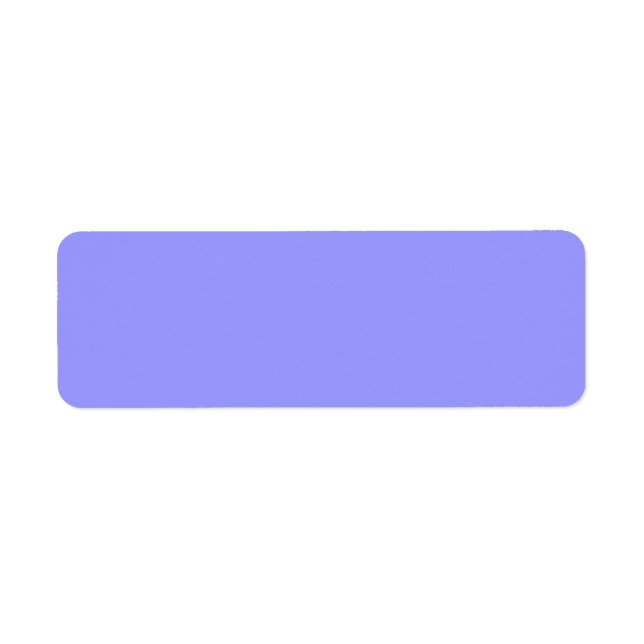 Periwinkle Solid Colour Background Label Template (Front)