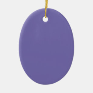 Periwinkle Solid Colour Ceramic Tree Decoration