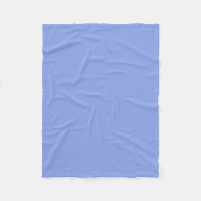 Periwinkle Solid Colour Fleece Blanket (Front)