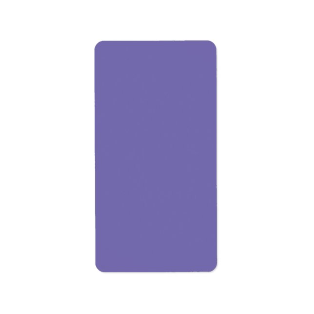 Periwinkle Solid Colour Label (Front)