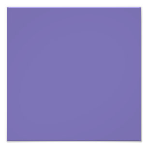 Periwinkle Solid Colour Photo Print
