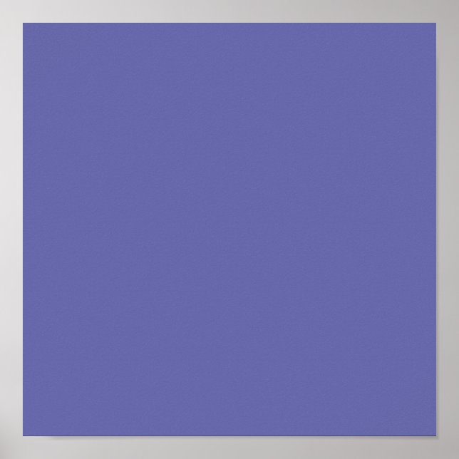 Periwinkle Solid Colour Poster (Front)