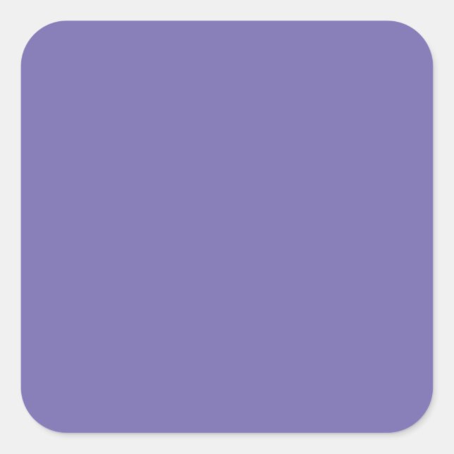 Periwinkle Solid Colour Square Sticker (Front)
