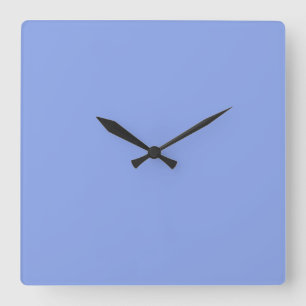 Periwinkle Solid Colour Square Wall Clock
