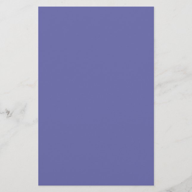 Periwinkle Solid Colour Stationery (Front)