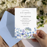Periwinkle Wedding Delicate Floral Wildflower Invitation<br><div class="desc">Wildflower wedding invitation with watercolor wild flowers. This sweet floral design has delicate and feminine wildflowers in a romantic soft palette of lilac, periwinkle, pale purple, lavender and blue. Perfect for spring and summer wedding. For co-ordinating invitations, stationery, signs and day-of-event decor, please browse my Lilac and Periwinkle Wildflower Wedding...</div>