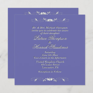Periwinkle Wedding Invitation