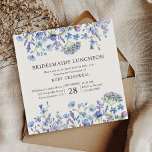 Periwinkle Wildflower Bridesmaids Luncheon Invitation<br><div class="desc">Wildflower bridesmaids luncheon invitation with watercolor wild flowers. This sweet floral design has delicate and feminine wildflowers in a romantic soft palette of lilac, periwinkle, pale purple, lavender and blue. Perfect for spring and summer wedding. For co-ordinating invitations, stationery, signs and day-of-event decor, please browse my Lilac and Periwinkle Wildflower...</div>