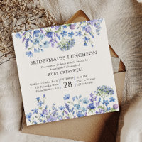 Periwinkle Wildflower Bridesmaids Luncheon