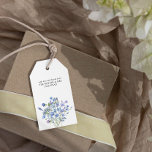Periwinkle Wildflower Elegant Floral Wedding Favou Gift Tags<br><div class="desc">Wildflower wedding favour tags from the new Mr & Mrs (editable) with watercolor wild flowers. This sweet floral design has delicate and feminine wildflowers in a romantic soft palette of lilac, periwinkle, pale purple, lavender and blue. Perfect for spring and summer wedding. For co-ordinating invitations, stationery, signs and day-of-event decor,...</div>