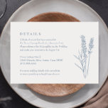 Periwinkle Wildflower Wedding Details Enclosure RSVP Card<br><div class="desc">Periwinkle Wildflower Wedding Details Enclosure RSVP Card</div>