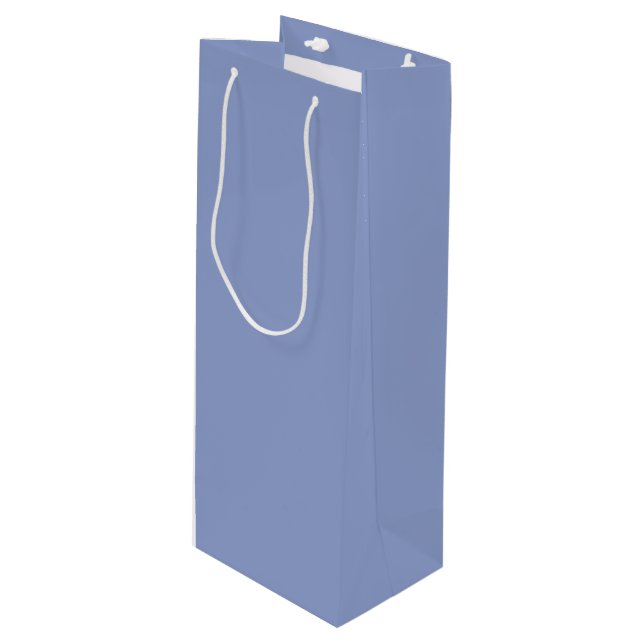 Periwinkle Wine Gift Bag (Front Angled)