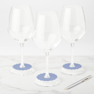 Periwinkle Wine Glass Tag