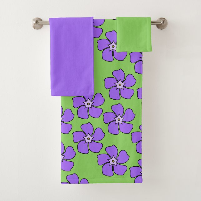 Periwinkles  bath towel set (Insitu)