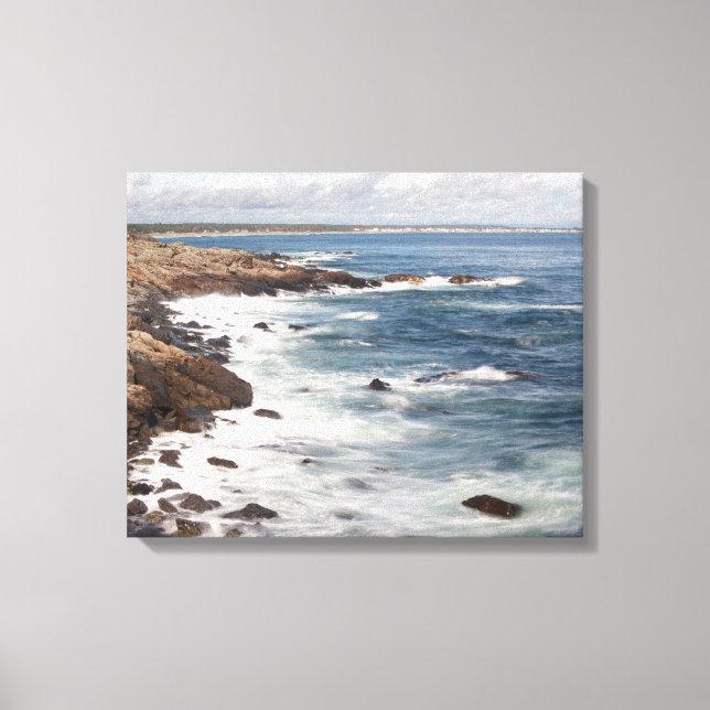 Perkins Cove in Maine Canvas Print (Front)