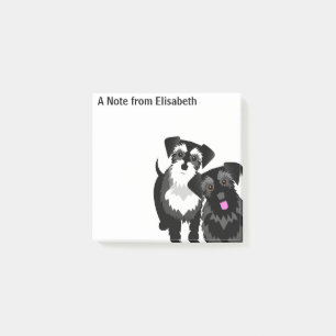 Perky Miniature Schnauzer Cute Post-it Notes