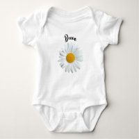 Perky White Daisy Flower Personalised