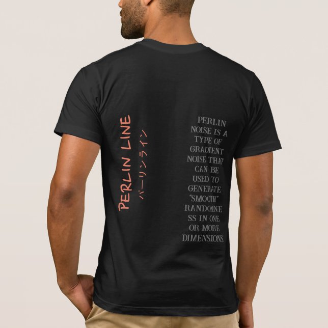 PERLINLINE Japanese Design  T-Shirt (Back)