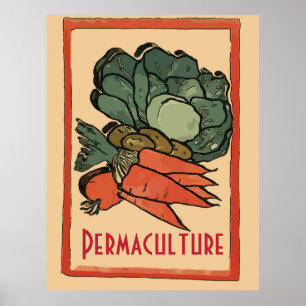 Permaculture Farms ,  personalize Poster