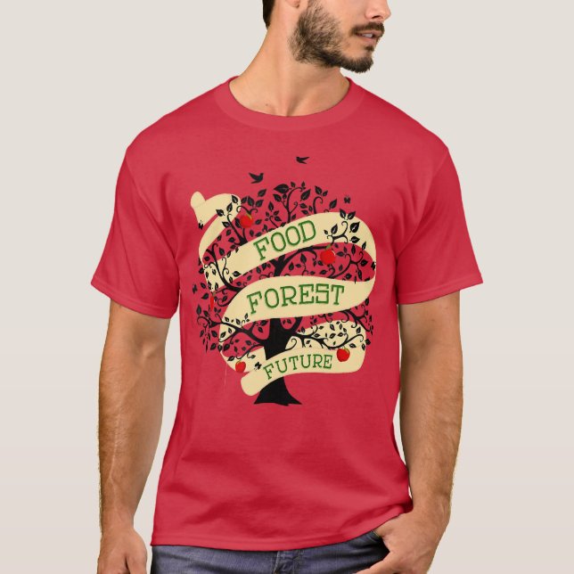 Permaculture Food Forest Orchard Gardener T-Shirt (Front)