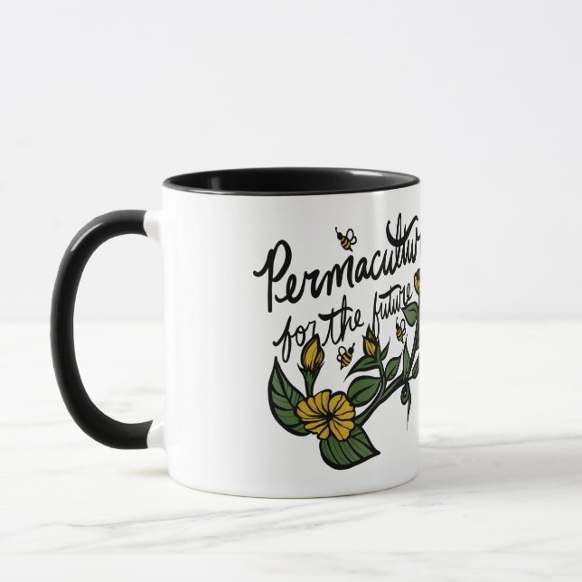 Permaculture for the future mug (Left)