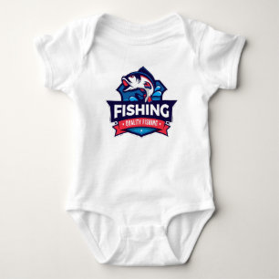 Permainan kata dengan "reel" (alat pancing) yang m baby bodysuit