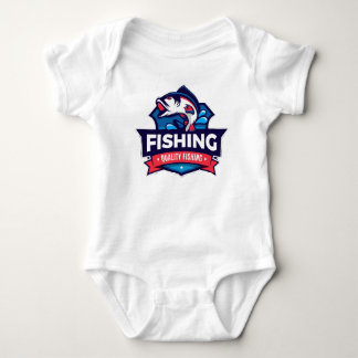 Permainan kata dengan "reel" (alat pancing) yang m baby bodysuit
