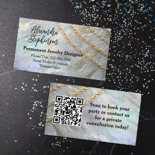 Permanent Jewelry Designer Consultant Business Card