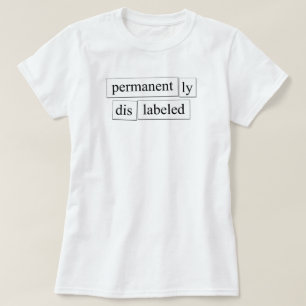 permanent ly dis labelled magnetic design T-Shirt