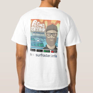 Permastoked + surfradar.info men's T-Shirt