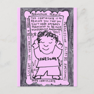 Permission Not Required - Postcard