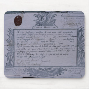 Permit for the Battle of Rossbach, 1757 Mouse Mat