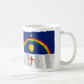 Pernambuco & Brazil Waving Flags Coffee Mug
