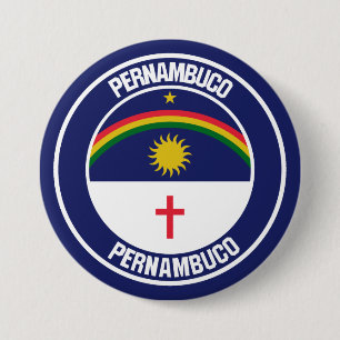Pernambuco Round Emblem 7.5 Cm Round Badge