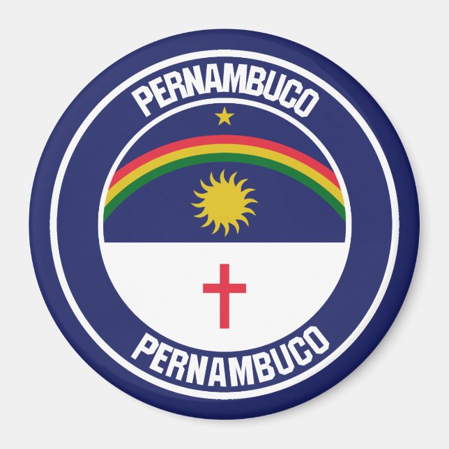 Pernambuco Round Emblem Magnet (Front)