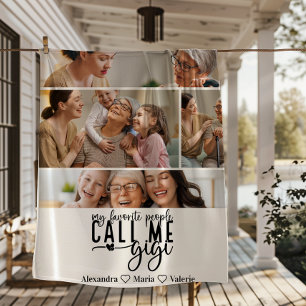 Peronalized 4 Photo Gigi Gift Fleece Blanket