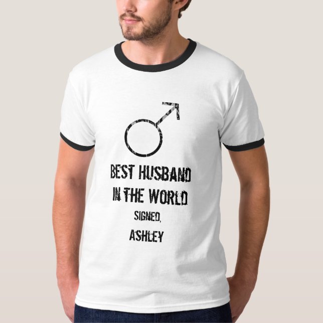 Peronalized Shirt Best Husband in the World (Front)