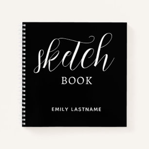 Peronalized Sketchbook with Your Name Notebook