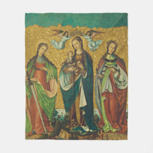 Perpetua & Felicitas – Premium Arena Gold Martyr Fleece Blanket