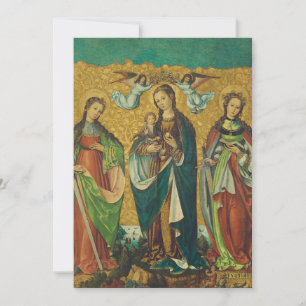 Perpetua & Felicitas – Premium Arena Gold Martyr Holiday Card