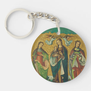 Perpetua & Felicitas – Premium Arena Gold Martyr Key Ring