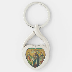 Perpetua & Felicitas – Premium Arena Gold Martyr Key Ring