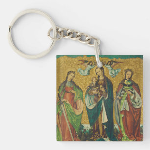 Perpetua & Felicitas – Premium Arena Gold Martyr Key Ring