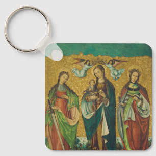 Perpetua & Felicitas – Premium Arena Gold Martyr Key Ring