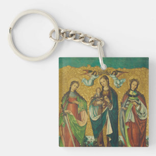 Perpetua & Felicitas – Premium Arena Gold Martyr Key Ring