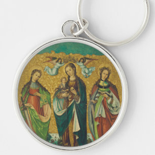 Perpetua & Felicitas – Premium Arena Gold Martyr Key Ring