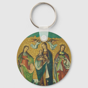 Perpetua & Felicitas – Premium Arena Gold Martyr Key Ring